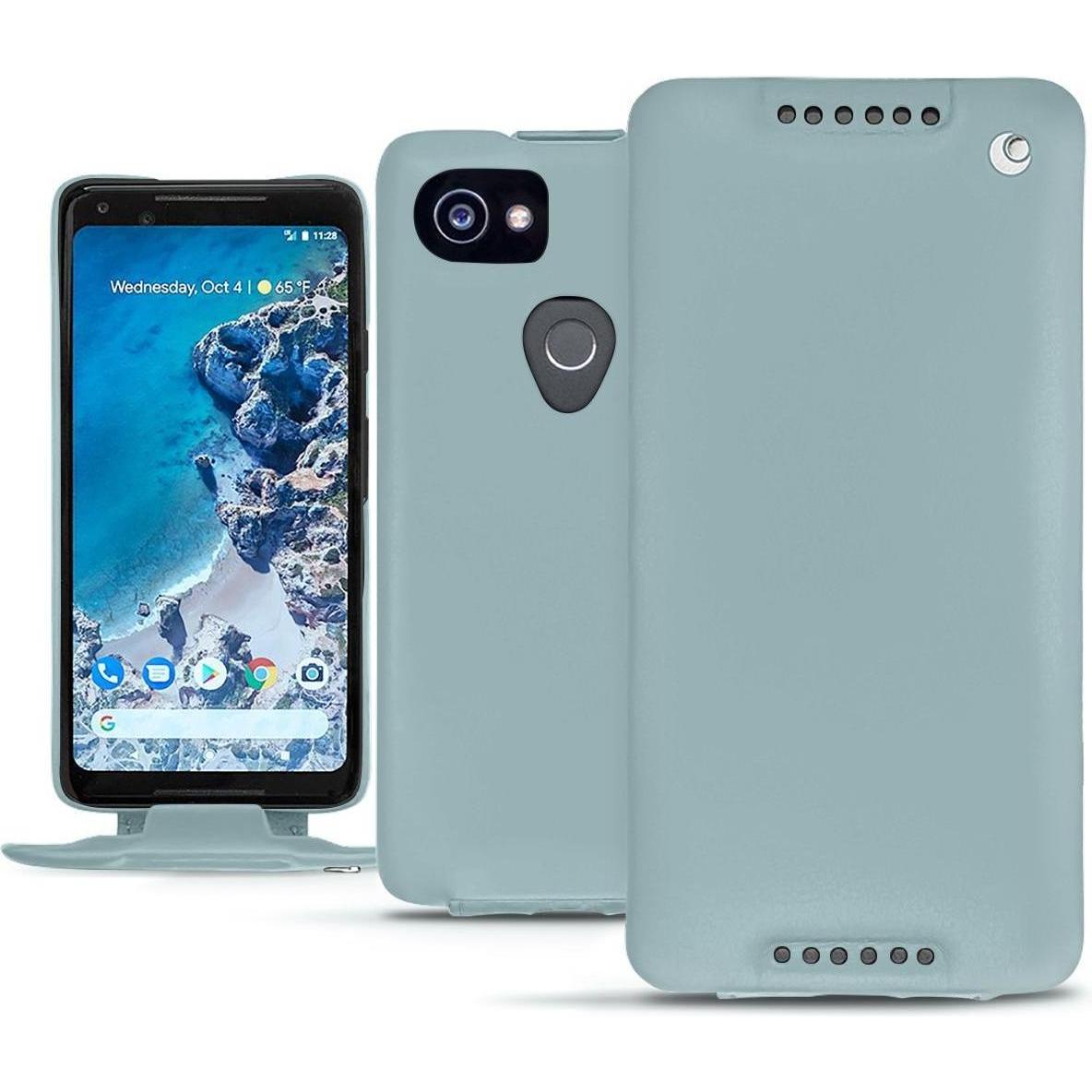 Thumbnail - Noreve Lederschutzhülle vertikal (Google Pixel 2 XL), Smartphone Hülle, Blau