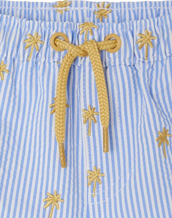 Image du produit Vertbaudet Jungen Baby Badeshorts mit Streifen und Palmen (74)