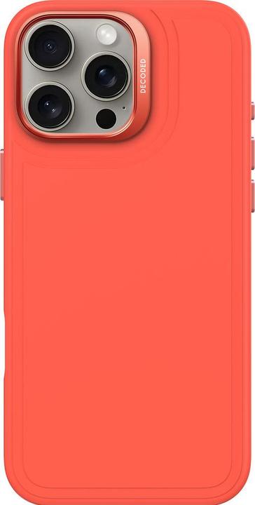 Produktbild Decoded AntiMicrobial Silicone Stacks Backcover with MagSafe for iPhone 16 Pro Max - Orange (Apple iPhone 16 Pro Max)