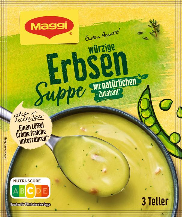 Produktbild Maggi GUTEN APPETIT Suppe Erbsen mit Speck, ergibt 750 ml (750 ml)