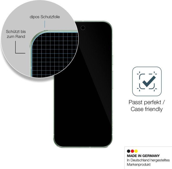 Actual product image Dipos Anti-Shock Screen Protector Clear (1 Piece, Google Pixel 9)