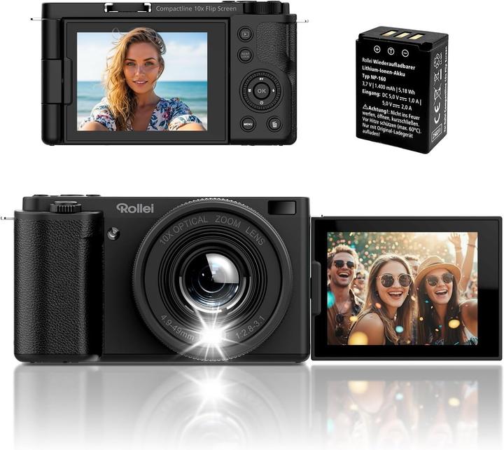 Produktbild Rollei Compactline 10x Flip Kompaktkamera (64 Mpx, 1/4")