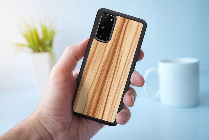Produktbild Man&Wood case for Galaxy S20 cappuccino black (Samsung Galaxy S20+)