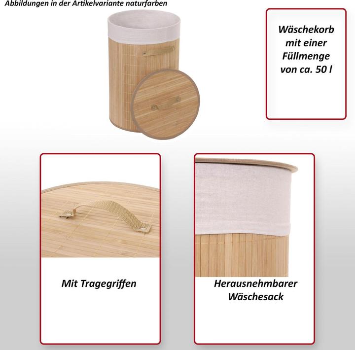 Produktbild JOHN316 Wäschekorb (50 l)