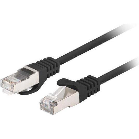 Lanberg PATCHCORD KAT.6 FTP 1.5M CZARNY FLUKE PASSED 10-PACK (F/UTP, CAT6, 1.50 m), Netzwerkkabel