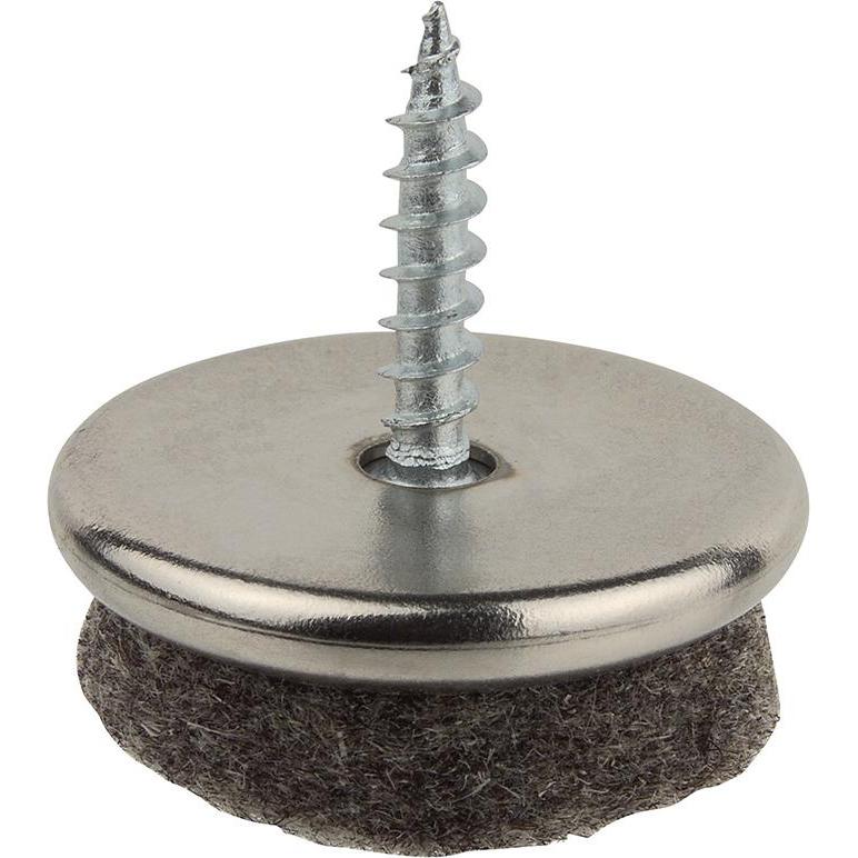 NoName, Möbelgleiter + Schutzpuffer, Filzgleiter mit Schraube grau 24mm (Filzgleiter)