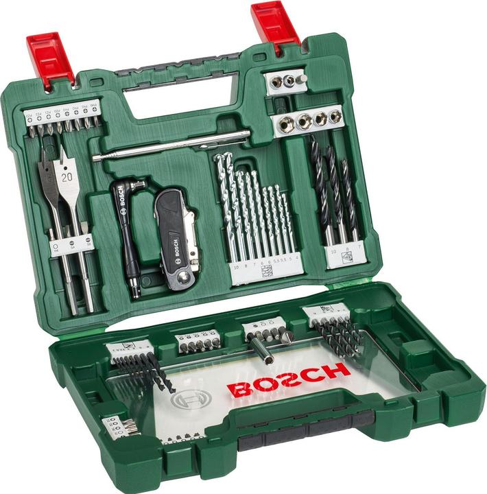 Produktbild Bosch Zubehör V-Line Bohrer- und Bit-Set, 68-teilig, Klappmesser, Magnetstab, Winkelschrauber (10 mm, 2 mm, 2.5 mm, 3 mm, 3.5 mm, 4 mm, 4.5 mm, 5 mm, 5.5 mm, 6 mm, 6.5 mm, 7 mm, 7.5 mm, 8 mm, 8.5 mm, 9 mm, 9.5 mm)