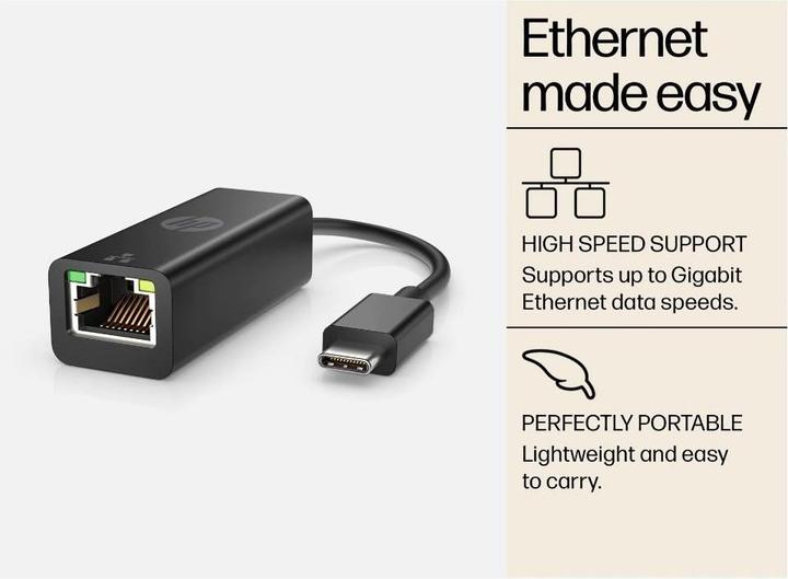 Actual product image HP USB Typ-C zu (USB-C, RJ45 (1x))