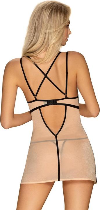 Produktbild Obsessive Nudelia noir chemise & thong S/M (M, S)