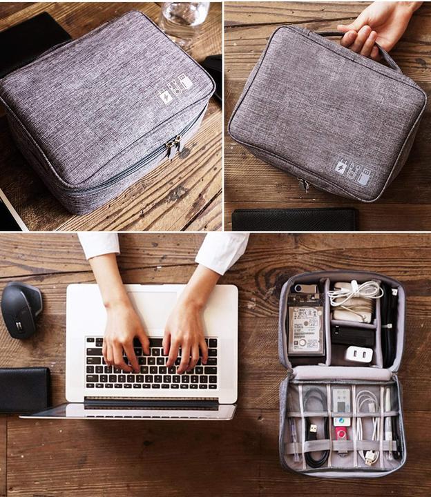 Produktbild Only-Bags.Store Elektronik-Tasche - Elektronik-Zubehör-Organizer - Universal-Reisekabel-Organizer-Tasche
