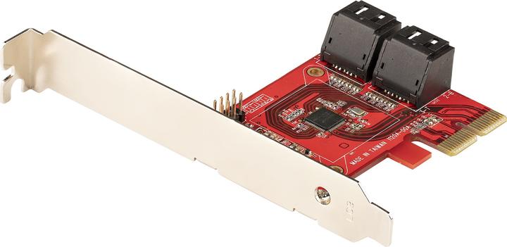 StarTech com SATA PCIe Card - 4 Port PCIe SATA Expansion Card - 6Gbps - Low Profile Bracket - Stacke