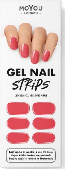 MoYou London Gel Nail Strips Pink Freud