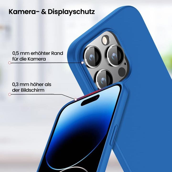 Immagine prodotto X-Level Apple iPhone 16 Pro - Guardian Backcase aus TPU, ultra dünn & flexibel, Kameraschutz, Blau (Apple iPhone 16 Pro)