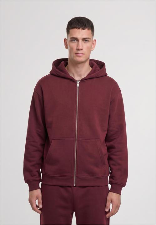 Image du produit Urban Classics Fluffy Zip Hoody burgundy L (L)