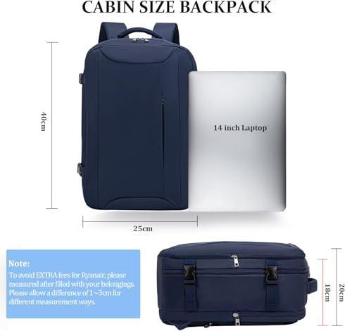 Produktbild Only-Bags.Store Handgepäck Rucksack für Ryanair Rucksack Wasserdicht Laptop (20 l)