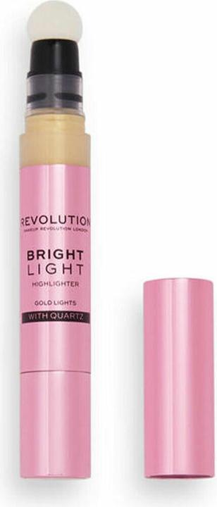 Actual product image Makeup Revolution Bright Light Liquid Highlighter Gold Lights 3ml (Gold Lights, Highlighter, 3 ml)