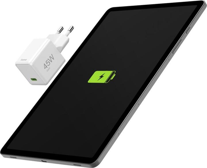 Image du produit Hama Chargeur rapide, USB-C, PD/QC/GaN, super-mini-chargeur, 45 W, blanc (45 W, 1 portion)