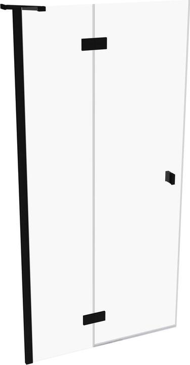 Actual product image Hüppe SolvaPro partially framed swing door, 4-corner, with fixed segment, left-hand mounting, width: 1000m (211 cm, 100 cm)