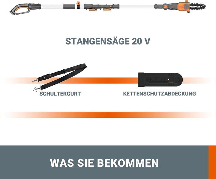 Actual product image Worx Scissors Cordless Cutters WG349E. 9 (Battery chain saw)