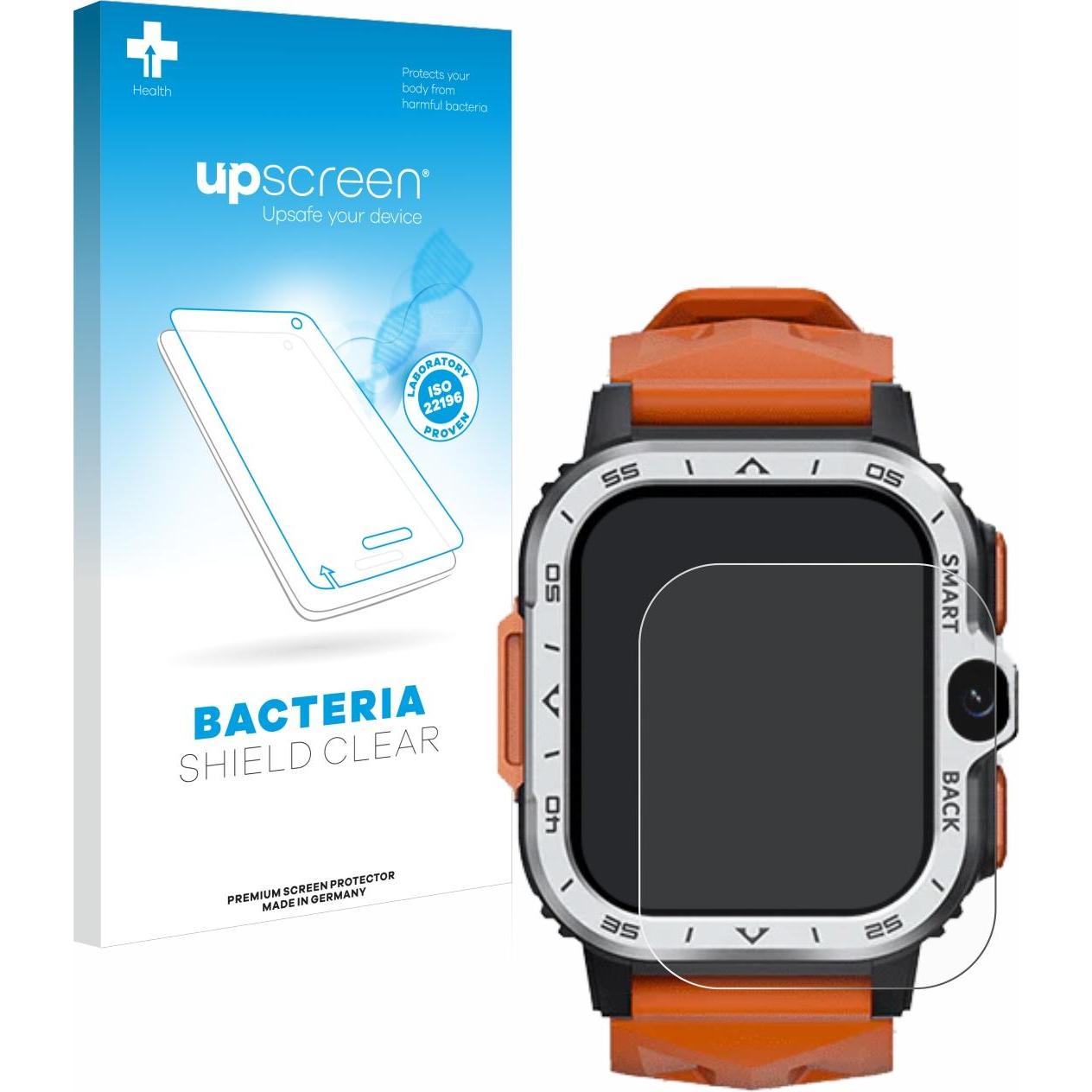 upscreen Schutzfolie Displayschutz Displayschutzfolie Folie Klar antibakteriell, Smartwatch Schutzfolie, Transparent