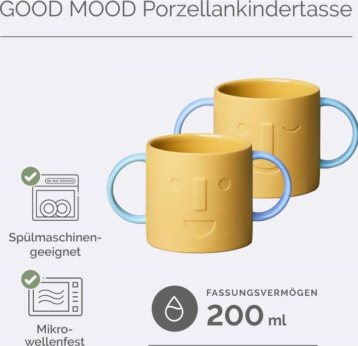 Actual product image Chic.Mic Chic Mic Kindertasse Good Mood Gelb/Blau