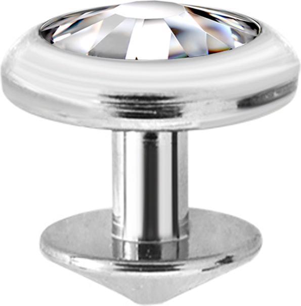 Image du produit Star Piercing Skin Diver silber mit Kristall silber (Titane)
