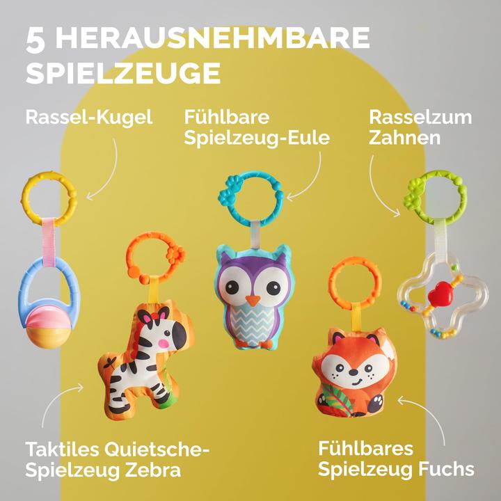 Produktbild Activity Board Spielmatte für Neugeborene - Interaktive Spielmatte mit Spielzeug