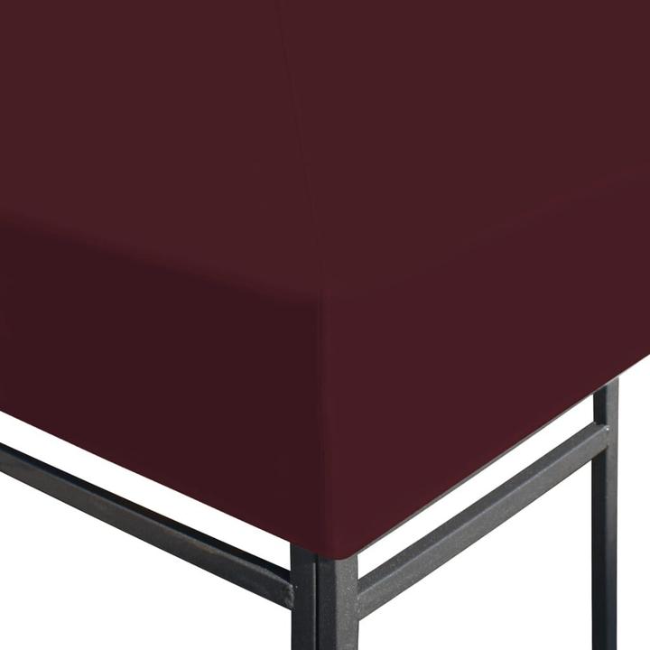 Actual product image vidaXL Pavilion roof 310 g / m² 3x3 m wine red (300 cm, 300 cm)