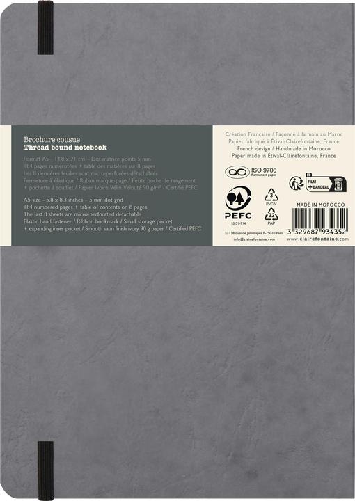 Produktbild Clairefontaine Age Bag (A5, Kariert, Weicher Einband)