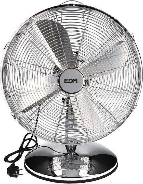 Produktbild EDM Enzo Tafelventilator 40cm draaiend 60W chroom - 8652550 (61.70 dB)