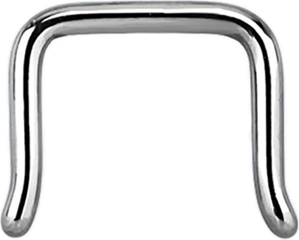 Immagine prodotto Star Piercing Anello per setto a U angolato in argento (senza ottone, Acciaio chirurgico 316L)