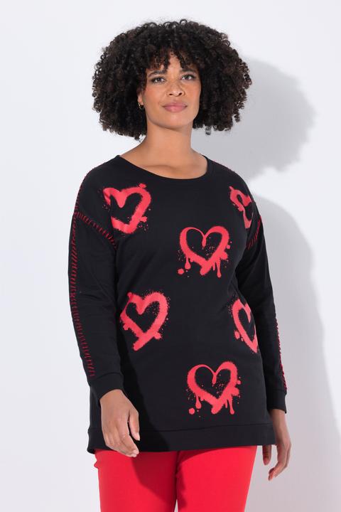 Produktbild Angel of Style Sweatshirt, Loose Fit, Neon Herzen (60)