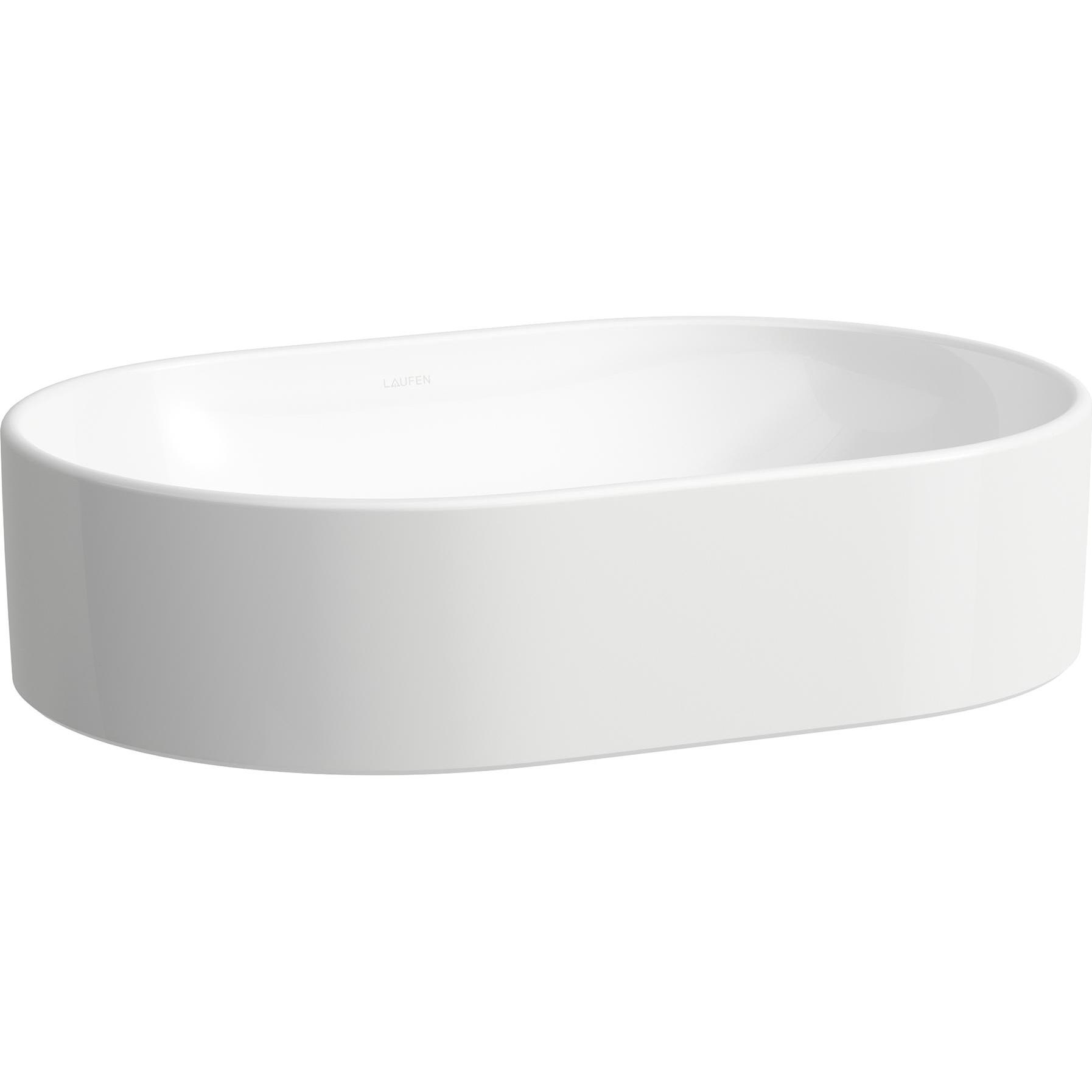 Laufen, Waschbecken, Savoy Waschtisch-Schale, 380x550x130mm, oval, ohne Überlauf (630 mm, 200 mm)