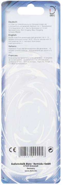 Produktbild Dietz Entstördrossel