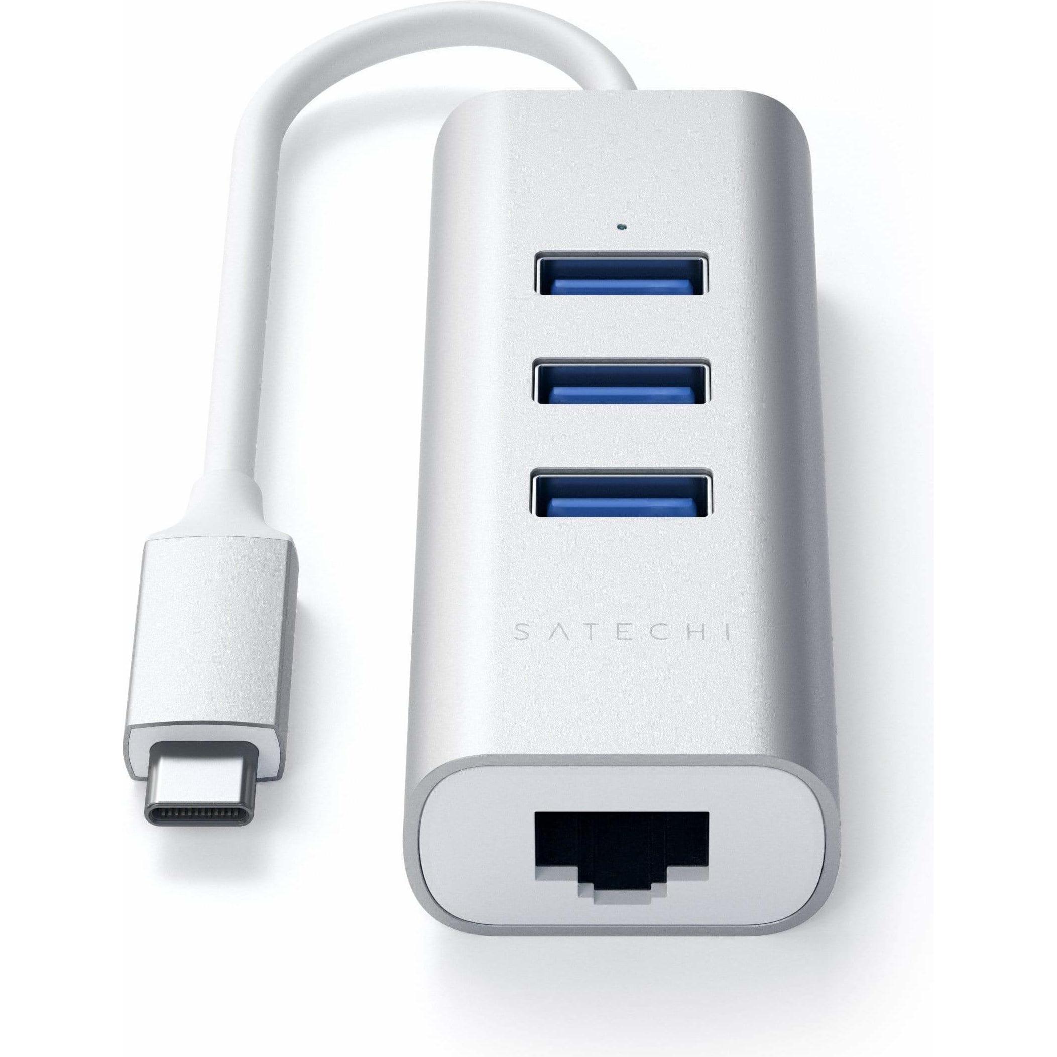 Thumbnail - Satechi USB-C Alu Hub (USB-C, 4 Ports), Dockingstation + USB Hub, Silber