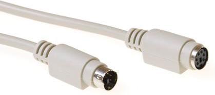 Produktbild ACT AK3230 1.8m 6-p Mini-DIN 6-p Mini-DIN Elfenbein PS/2-Kabel (1.80 m, PS/2)