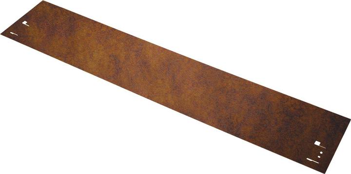Actual product image Green Split Lawn edging corten steel 70 cm long, 13.5 - 18.5 cm high, edging for flower beds, bed edging - (70 cm)