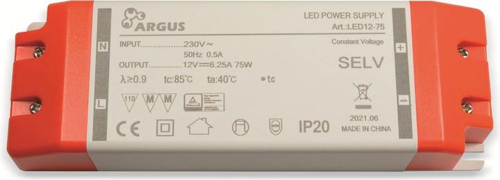 Produktbild Intertech LED-Driver LED 12-75 12V Ausgangsspannung 75W Leistung