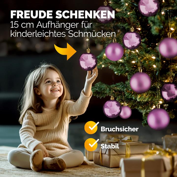 Image du produit Deuba Boules pour arbre de Noël, or, 54 pièces (54 -pièce)