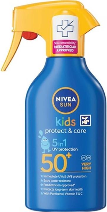 Immagine prodotto NIVEA Sun Kids SPF 50+ Spray a Trigger (Spray solare, SPF 50+, 270 ml)