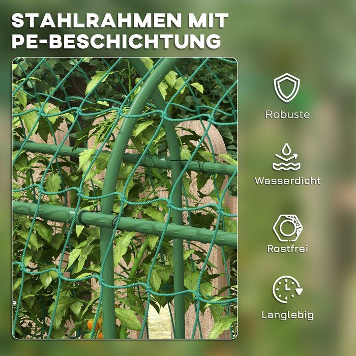 Immagine prodotto Swisshandel24 Traliccio, traliccio regolabile, con rete, per giardino, balcone, acciaio, verde, 43 x 182 x 183 cm (182 cm, 43 cm)