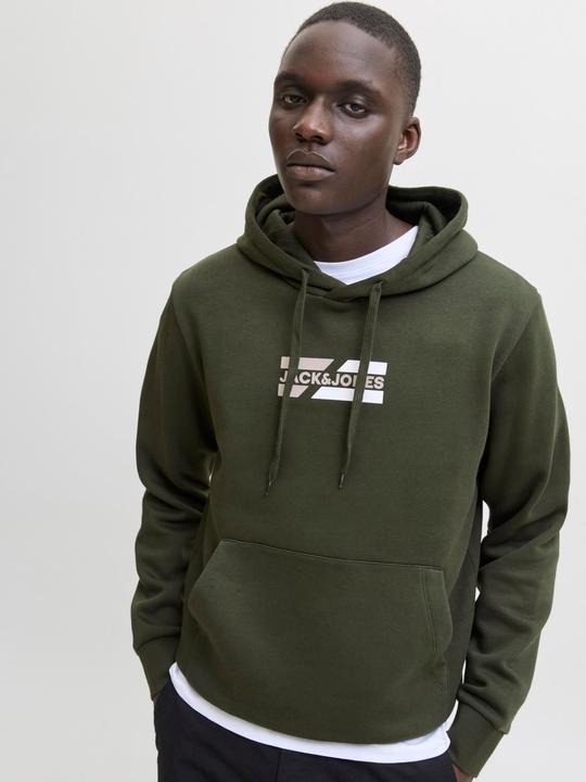 Actual product image Jack & Jones Jjecorp Graphic Sweat Hood Noos (L)