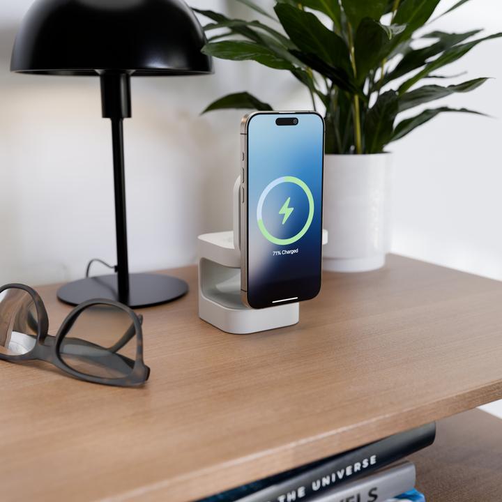 Image du produit Targus Support de charge magnétique Qi2 3-en-1 WH (15 W)