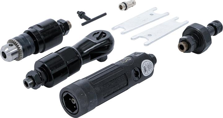 Actual product image BGS Air Multi-Tool with 3 changeable Working Heads