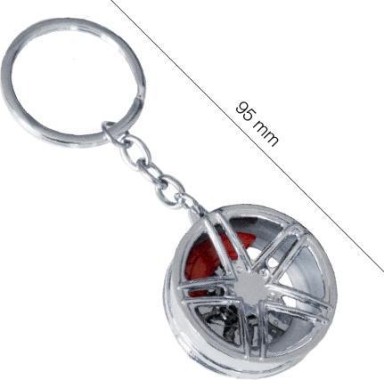 Actual product image Simoni Racing Keyring light alloy wheel