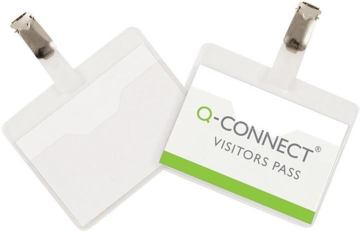 Q-Connect Naambadges met clip, 2/3 gesloten