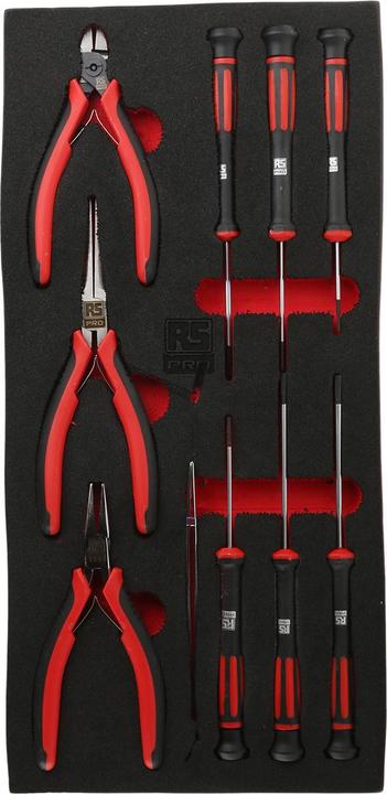 Actual product image RS PRO 10pc Precision Plier and Screwdriver Set