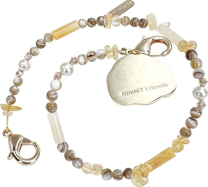 Actual product image Nimmy Bag charm handstrap Magnetic fashion brown