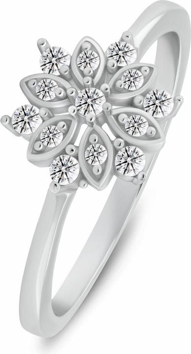 Produktbild Brilio Silver Charming Silver Ring With Zircons Ri141w (56)