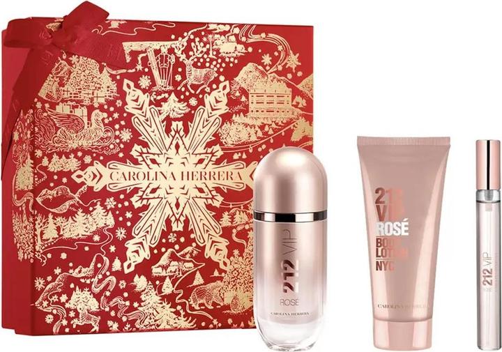 Image du produit Carolina Herrera 212 Vip Rose Eau De Perfume Spray 80ml Set 3 Pieces (Coffret de parfum)
